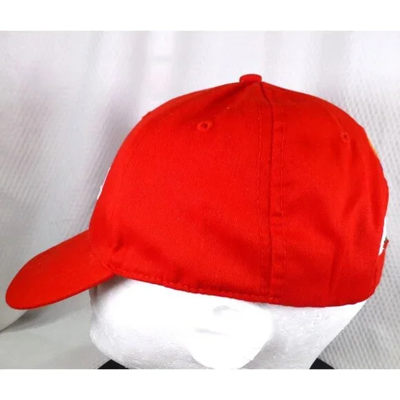 Citgo Red Adjustable Baseball Cap With Embroidered Logo For Adults - Picture 6 of 8